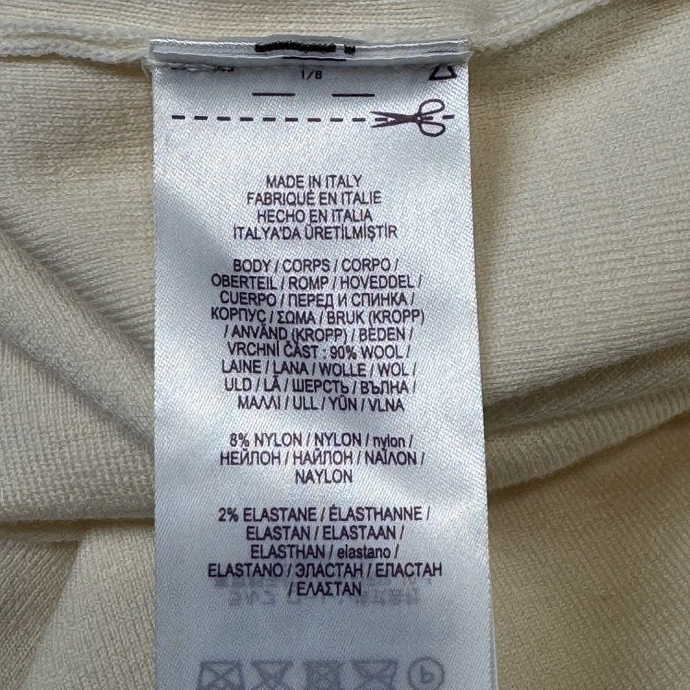 Ralph Lauren Purple Label Merino Wool Sweater Dress Cream NWT - Picture 10 of 10